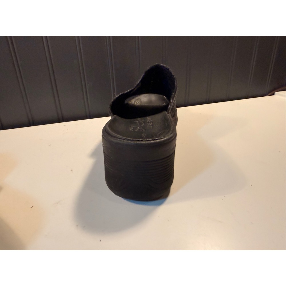 Skechers Luxe Foam Black Marl Knit Wedge Slide Sandals 16327 Womens Size 8 - Picture 6 of 13